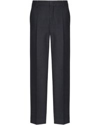 Valentino - Pressed-Crease Wool Trousers - Lyst