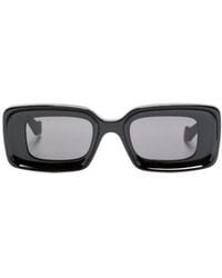 Loewe - Geometric Frame Sunglasses - Lyst