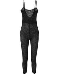 Eres - Satin-Trimmed Lace Bodysuit - Lyst