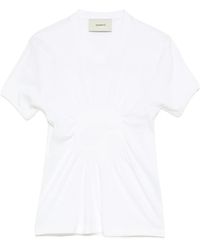 Coperni - Ruched Cut-Out T-Shirt - Lyst