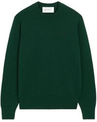 Ami Paris - Crew Neck Long-Sleeved Sweatshirt - Lyst