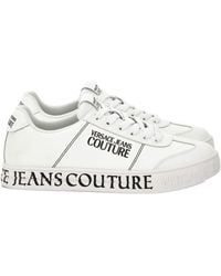 Versace Jeans Couture - Couture Logo Printed Lace-Up Sneakers - Lyst