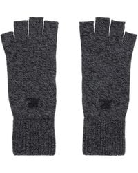 Courreges - Embroidered Ribbed Fingerless Gloves - Lyst