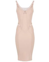 Elisabetta Franchi - Sheer Panel Corset Dress - Lyst