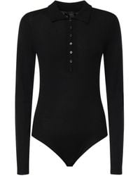 Pinko - Long-Sleeve Buttoned Bodysuit - Lyst