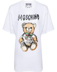 Moschino - Logo Printed Crewneck T-Shirt - Lyst