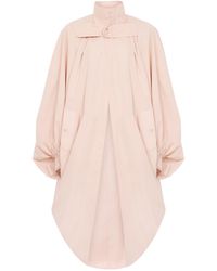Chloé - Chloé Oversized High-Neck Cape Coat - Lyst