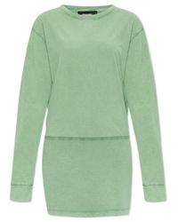 DSquared² - Long Sleeved Handwritten Logo Mini Dress - Lyst