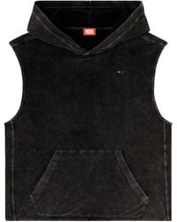 DIESEL - Aruba-Dnm Sleeveless Hoodie - Lyst