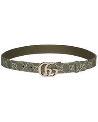 Gucci - Gg Monogram Canvas Belt - Lyst