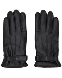 Barbour - Burnished Leather Gloves - Lyst