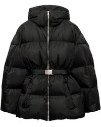 Prada - Hooded Belted Jacket - Lyst