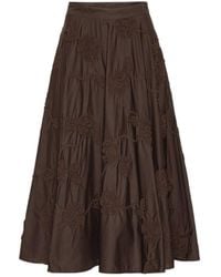 ROTATE BIRGER CHRISTENSEN - Flower Midi Skirt - Lyst