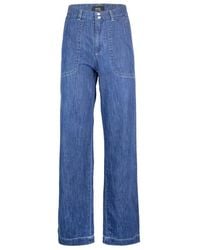 A.P.C. - High Waist Flared Jeans - Lyst