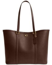 COACH - Metal Logo Tote Bag - Lyst