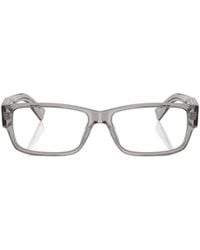 Prada - Eyewear Rectangular Frame Glasses - Lyst