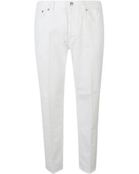 Dondup - Logo-Detail Straight-Leg Cotton Jeans - Lyst