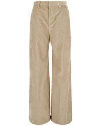 Brunello Cucinelli - Monili Detailed Straight Leg Trousers - Lyst