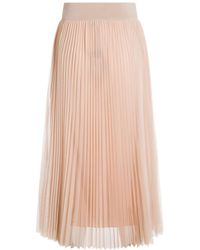 Fabiana Filippi - Tulle Pleated Midi Skirt - Lyst