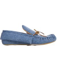 JW Anderson - Jwanderson Denim Slip-On Flat Shoes - Lyst