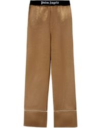 Palm Angels - Elastic Waist Satin Pajama Bottoms - Lyst