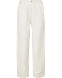 Wales Bonner - Hymn Paneled Linen-Blend Twill Wide-Leg Pants - Lyst