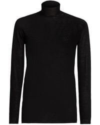 Rick Owens - Level Turtleneck Wool Knit Top - Lyst