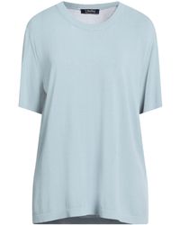 Max Mara - Solid Color Lightweight Short-Sleeve Knit T-Shirt - Lyst