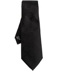 Giorgio Armani - Monogram Pattern Tie - Lyst