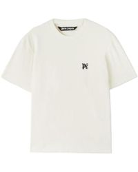 Palm Angels - Monogram-Embroidered Pack Of Three Crewneck T-Shirt - Lyst