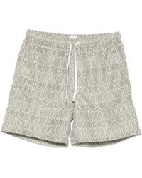 Eleventy - Geometric Pattern Swim Trunks - Lyst