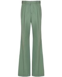 Balmain - Pleated Cotton Trousers - Lyst