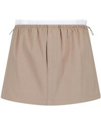 Alexander Wang - Double Layer Waist Skirt - Lyst