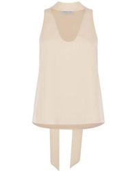 Raquel Diniz - Tie-Neck Blouse - Lyst