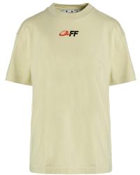 Off-White c/o Virgil Abloh - Graphic-Print Cotton T-Shirt - Lyst
