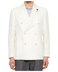 Lardini - Double-Breasted Suit Jacket - Lyst