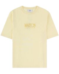 Maison Kitsuné - Maison Kitsuné Embroidered Logo T-Shirt - Lyst