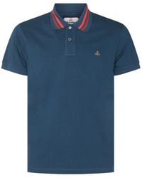 Vivienne Westwood - Orb Embroidered Short-Sleeved Polo Shirt - Lyst