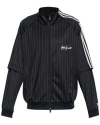 Y-3 - Stand Up Collar Striped Sweatshirt - Lyst
