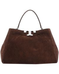 Tory Burch - Eleanor Logo Plaque Satchel Bag - Lyst