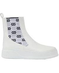 Gucci - Gg Supreme Ankle Boots - Lyst