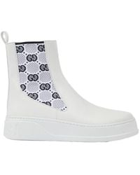 Gucci - Gg Supreme Ankle Boots - Lyst