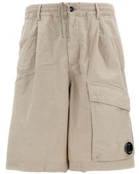 C.P. Company - Micro Reps Lens Boxy Shorts - Lyst