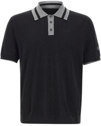 Iceberg - Contrast Trim Polo Shirt - Lyst