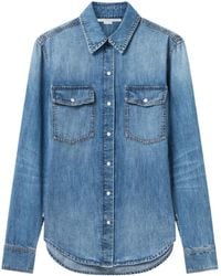 Stella McCartney - Vintage Wash Denim Shirt - Lyst