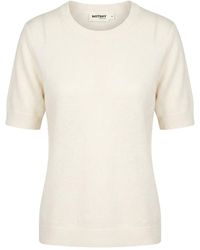 Not Shy - Short-Sleeve Cashmere Sweater - Lyst