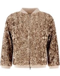 Herno - Sequined Zip-Up Bomber Jacket - Lyst
