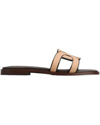 Tod's - Kate Cut-Out Suede Sandals - Lyst