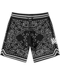 Amiri - Bandana-Print Track Shorts - Lyst