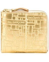 Comme des Garçons - Comme Des Garçons Embossed Zip-Around Wallet - Lyst